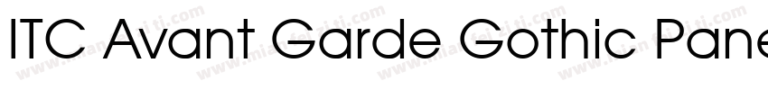 ITC Avant Garde Gothic Paneuropean字体转换